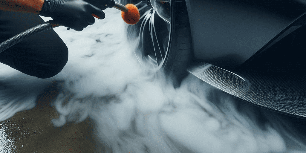 dry ice car cleaning split image bottom